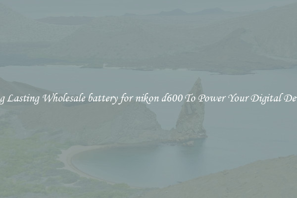 Long Lasting Wholesale battery for nikon d600 To Power Your Digital Devices