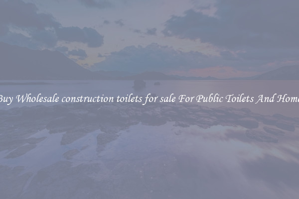 Buy Wholesale construction toilets for sale For Public Toilets And Homes