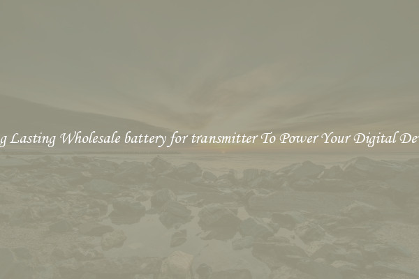 Long Lasting Wholesale battery for transmitter To Power Your Digital Devices