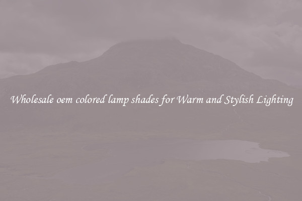 Wholesale oem colored lamp shades for Warm and Stylish Lighting