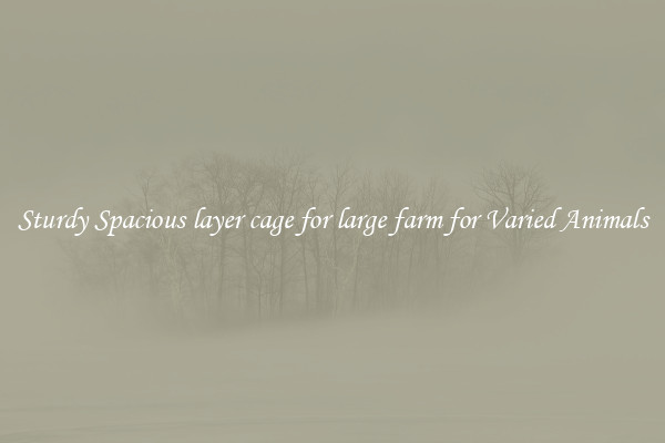 Sturdy Spacious layer cage for large farm for Varied Animals