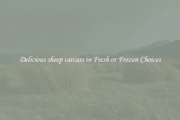 Delicious sheep carcass in Fresh or Frozen Choices