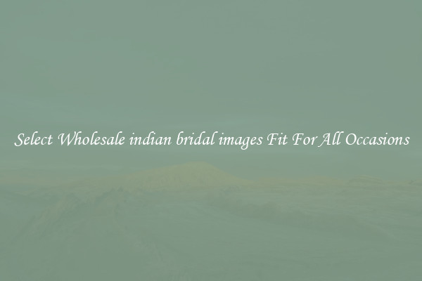 Select Wholesale indian bridal images Fit For All Occasions