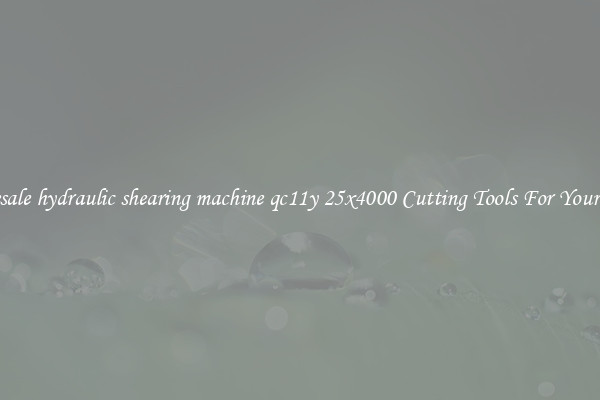 Wholesale hydraulic shearing machine qc11y 25x4000 Cutting Tools For Your Needs