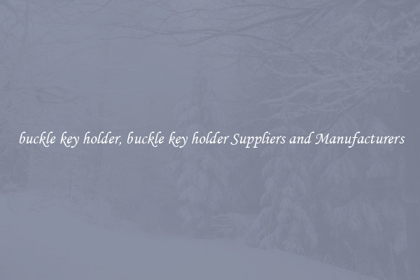 buckle key holder, buckle key holder Suppliers and Manufacturers